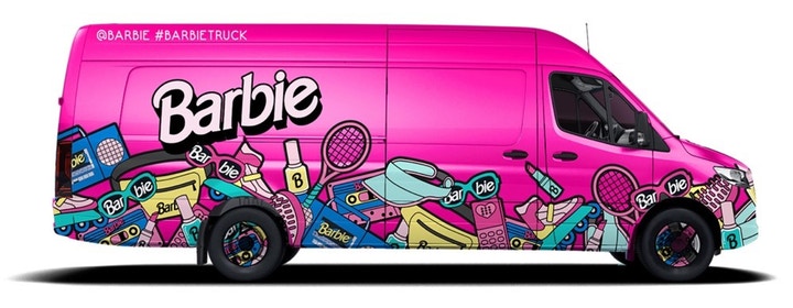 barbie truck car