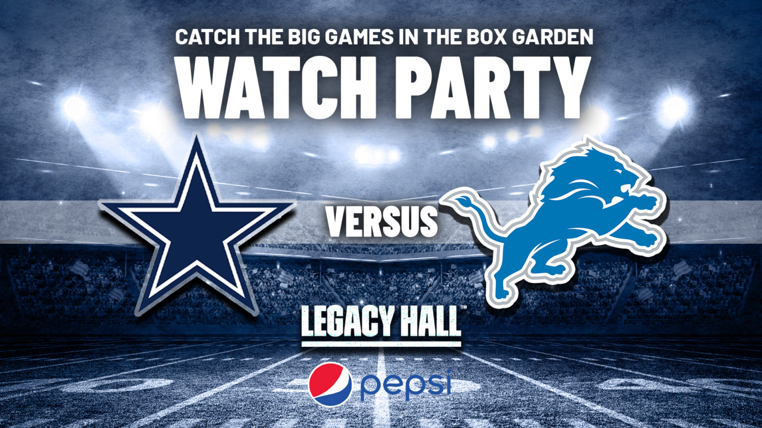 Dallas Cowboys vs Detroit Lions Watch Party