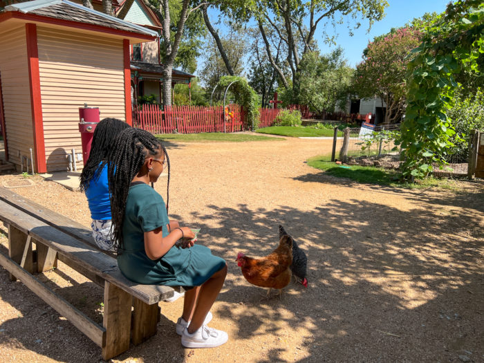 The Spring Break Family at The Heritage Farmstead Museum