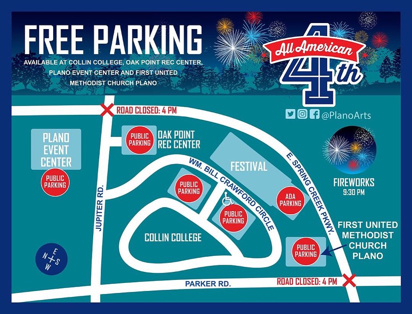 July 4th Parking Map 