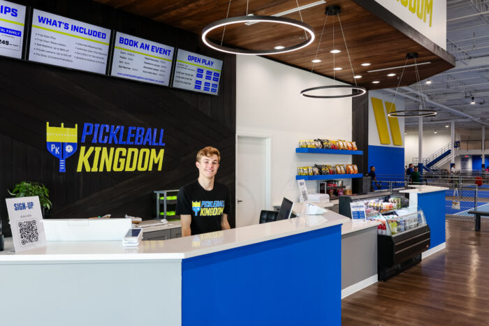 Pickleball Kingdom front desk - Photos by CS9Sports