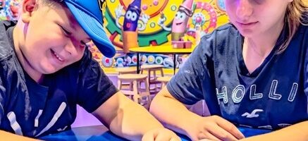 Texas Wanderers kids playing at Crayola Experience in Plano, TX