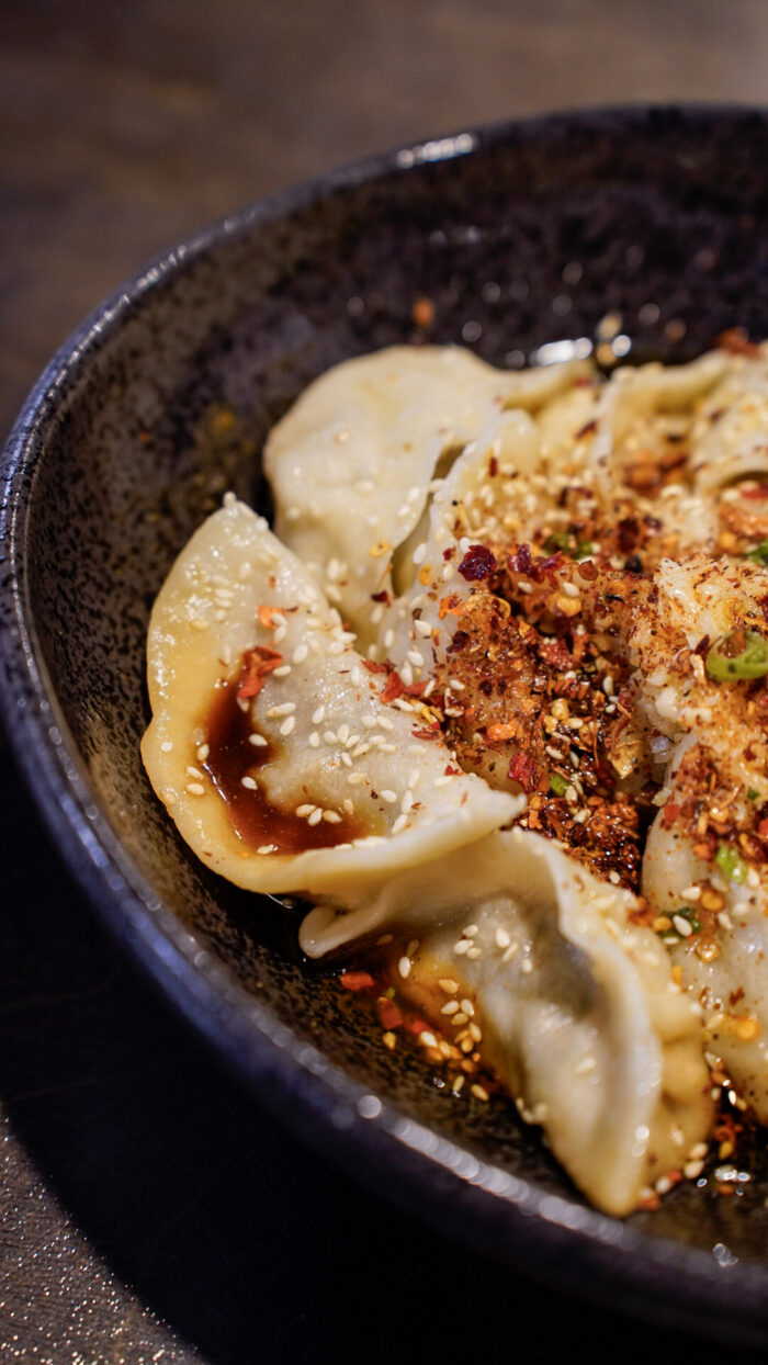 Couple in the Kitchen at Uncle Zhou in Plano - dumplings