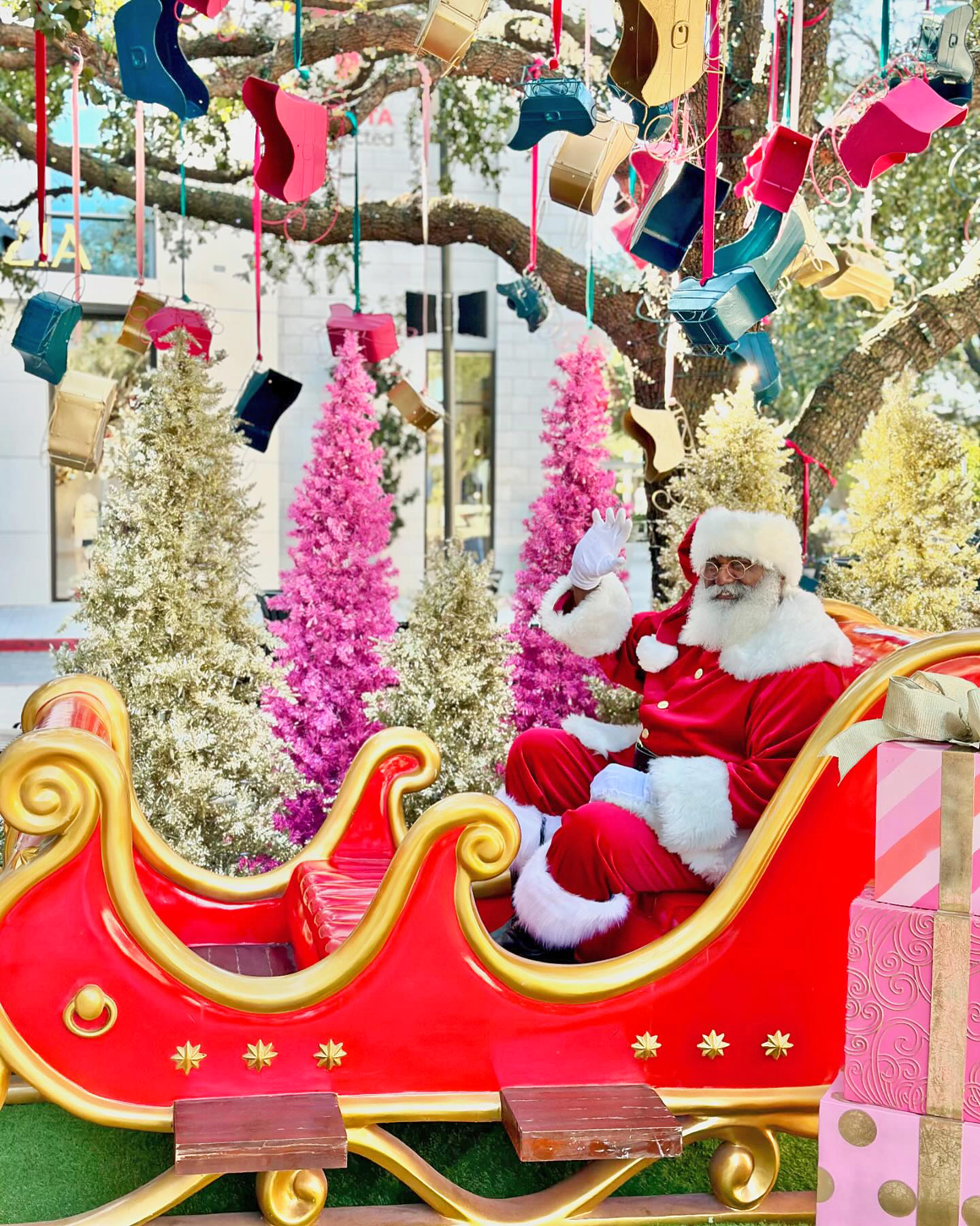 Legacy West Santa in sleigh